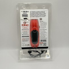 Fox 40 Electronic Whistle With Wrist Loop Lanyard And 9 Volt Battery Red New