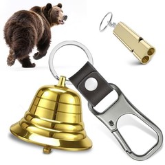 Bear Bell for Hiking | Hiking Essentials for Bear Bell with Survival Whistle