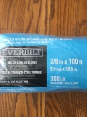 Everbilt Twisted Nylon Anchor Line Thimble 3/8 in x 100 ft – 300 Lb Load Limit