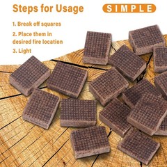 Fire Starter, Mini Natural Fire Starters for Campfires, BBQ Grill, Charcoal C…