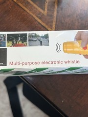 SPORT Electronic Safety Whistle 120 dB 3 Tones Wrist Strap Yellow