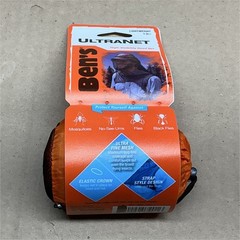 Ben’s Ultra Fine Mesh Lightweight Head Net Black Orange for Mosquitoes Flies