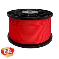 FISHLUND 750lb Paracord – 4mm Imperial Red Camping Outdoor Rope