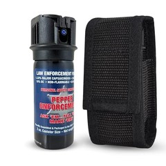 2 oz. Fog Pepper Spray for Self Defense with Tactical Belt Loop Holster –