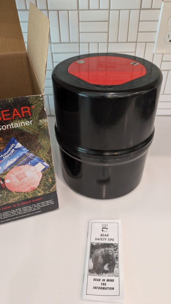 Backpackers Cache Bear Proof Canister, Food Storage, Hiking, Camping BRAND NEW