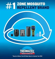 Thermacell Mosquito Repeller E-Series Rechargeable with 20′ Mosquito Protection
