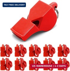 Emergency Whistles with Lanyard Red Safety Whistle for Lifeguard Outdoor Emergen