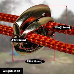 Chrome Cord Locks – Dual-Hole, Spring-Loaded, Durable & Stylish