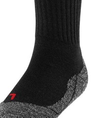 FALKE Unisex Kids Active Warm Wool Socks, Black 6.5-9, (Black 3000)