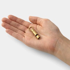 Traveler’s Factory Brass Whistle high-pitched sound Japan