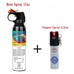 Feloiy Bear Spray 32ft Range 11 Oz Camping With 1 Pack Free Peper Spray 1/2oz