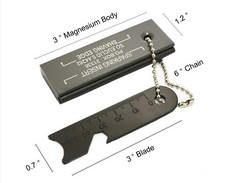 Magnesium Flint Fire Starter, Survival Blocks with Striker for…