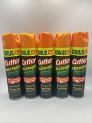 Cutter Backwoods Insect Repellent 5 Pack Sweat-Resistant 7.5 oz up to 10hrs