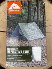 Ozark Trail Outdoor Emergency Survival Reflective Light Tent & Suspension Cord