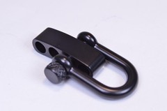 Black Metal Shackles – Adjustable Hardware for Paracord Bracelets & Outdoor Gear
