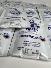Exp. 7/2030 Emergency Drinking Water Lot of (16) by Datrex, 4.227 FL. OZ.