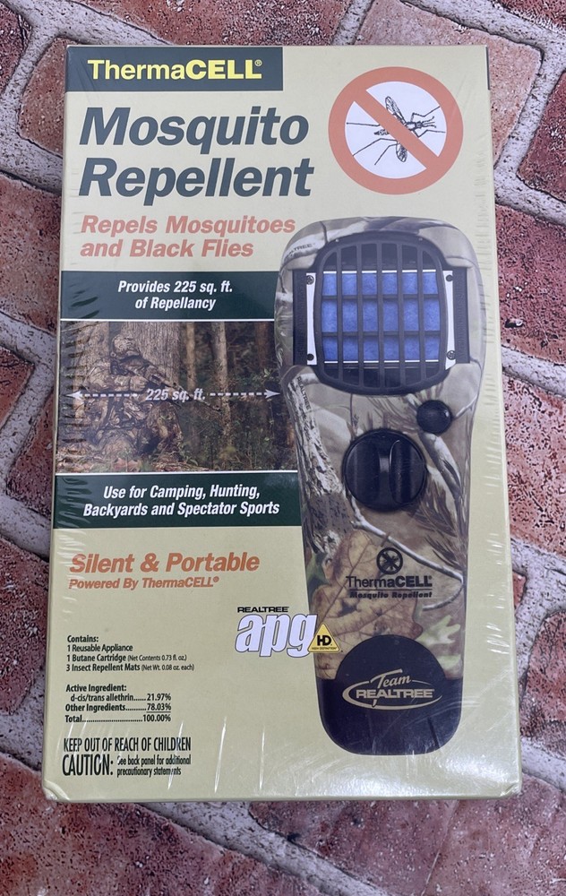 Thermacell Mosquito Black Flies Repellent Kit Camo Real-tree Camping Hunting New