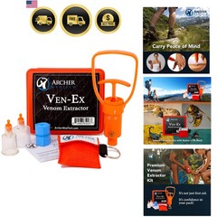 Ven-Ex Snake Bite Kit & Bee Sting Kit – Portable Venom Extractor for Humans a…