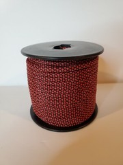 9 Strand 550 Paracord Super Strong 100 ft Red/Black Camping, Preppers Survival