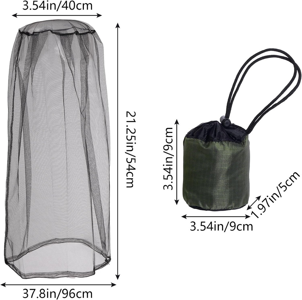 2 Pack Premium Mosquito Head Net Beekeeper Mask Protection for Men & Women Ou…