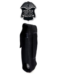 POLICE MAGNUM Pepper Spray 4oz Ounce Flip Top Nylon Holster Defense Protection