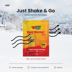 Hand Warmers (45 Pairs) – Up to 11 Hours of Heat, Super Long 45 Pairs, white