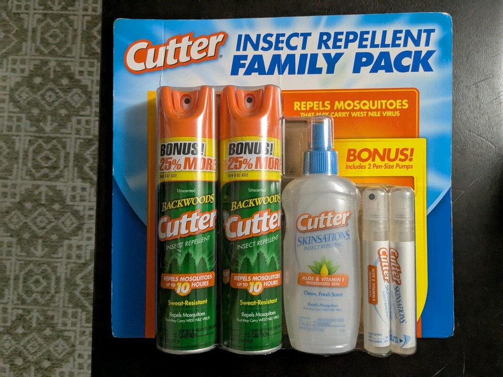 Cutter Insect Repellent Family Pack – BACKWOODS and SKINSATIONS, New and Sealed