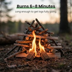 Fire Starter Cubes for Grills: Natural Fire Starters Blocks – Quick 144 pcs