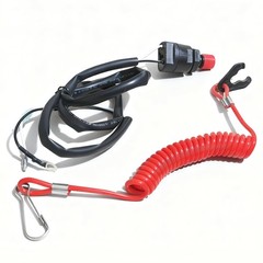 Qonsy Universal Boat Engine Kill Switch and Safety Lanyard Essential Emergenc…