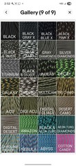 Custom Carry Strap 55″ Xtra Thick Core Paracord – Choose Colors, Length, Clips