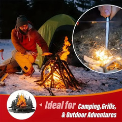 60pcs Natural Fire Starter Wax Wood Sticks – Fireplace, BBQ, Stove & Chimney Use