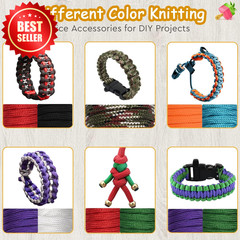 40 Color 550 Paracord Cord 10FT Survival Craft Kit Bracelet Lanyard US