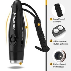 3 Pack Handheld Electronic Whistles with Lanyard – High Volume, 3 Tones, Sports