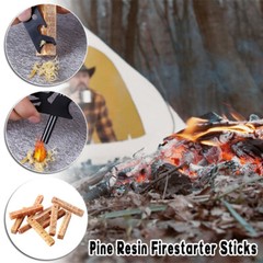 Pine Resin Firestarter Sticks Outdoor Fire Starter Survival Tool for Camping