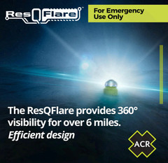 ResQFlare Electronic Distress E-Flare and Flag, USCG Approved Replacement