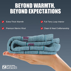 Merino Wool Hiking Socks for Men Women Full Cushion Moisture Wicking All-Season