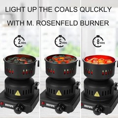 Coal Burner – Electric Charcoal Starter, Electric Stove ETL Approved Durable …