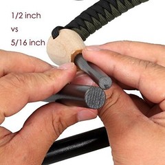 bayite Ferro Rods 1/2″ X 5» XL Survival Fire Starter Drilled Flint Steel Fer…