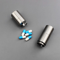 Titanium 3 Groups Storage Case Capsule Seal Container Keychain Outdoor EDC Tool