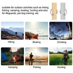 1-10Pack 120db Loud Emergency Survival Whistle Camping Hiking Keychain Outdoor