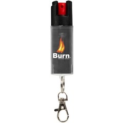 Burn Pepper Spray 1/2oz Self Defense Security Protection Keychain Black