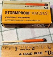 NEW UCO Stormproof Matches 25-Pack w/Strikers Windproof Waterproof Survival Gear