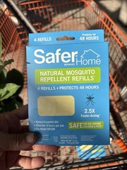 Safer Home Natural Mosquito Repellent Refills 4 Count (4PACK) 16 Total Refills