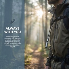 2pcs Survival Loud Emergency Whistles: 120db Outdoor Survival Titanium Alloy