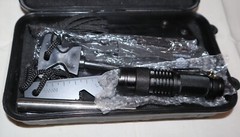 11 in 1 Survival Gear Kit | *NEW* Outdoor Set w/ Knife Petrified Fish Utencil +