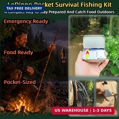 Mini Survival Fishing Kit Compact Emergency Gear for Camping Hiking