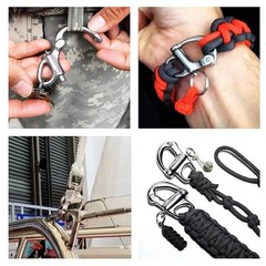 Quick Release Clip Stainless Steel 316 Snap Shackle 2PCS Sailboat Rigging Sha…