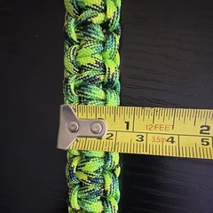Handmade Paracord Bracelet Green Camo/Black