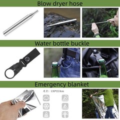 Tactical Drill First Aid Equipment Hunting Survival Challenge Tool Kit