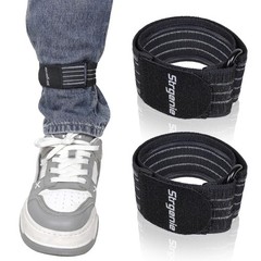 Strgenie Elastic Boot Straps with Anti-Slip Strips, L14.5″xW1.4″, Black-2pcs